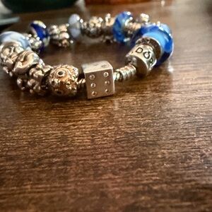 Pandora Lucky Dice Charm w/CZ stones